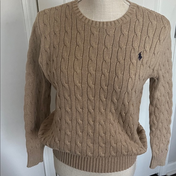Ralph Lauren Beige Cable Knit Sweater - Picture 2 of 3
